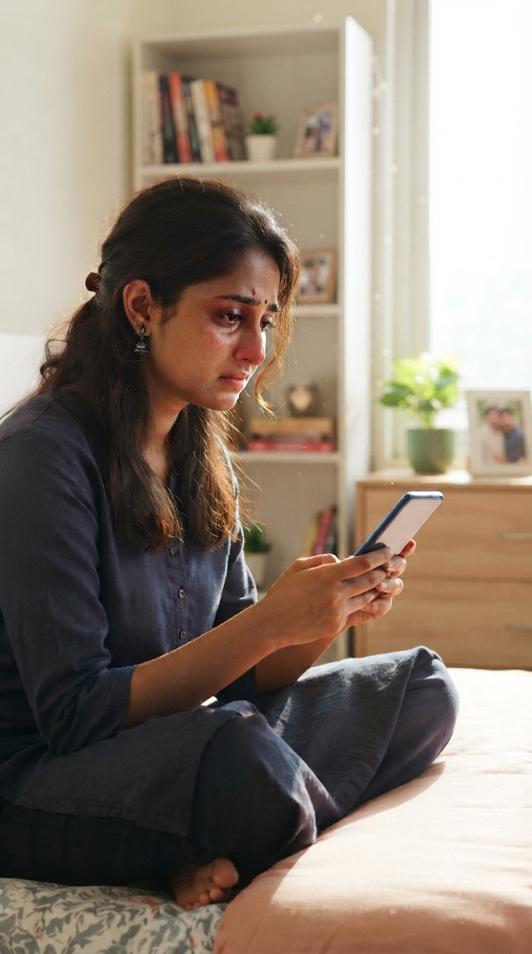 Checking ex's phone messages